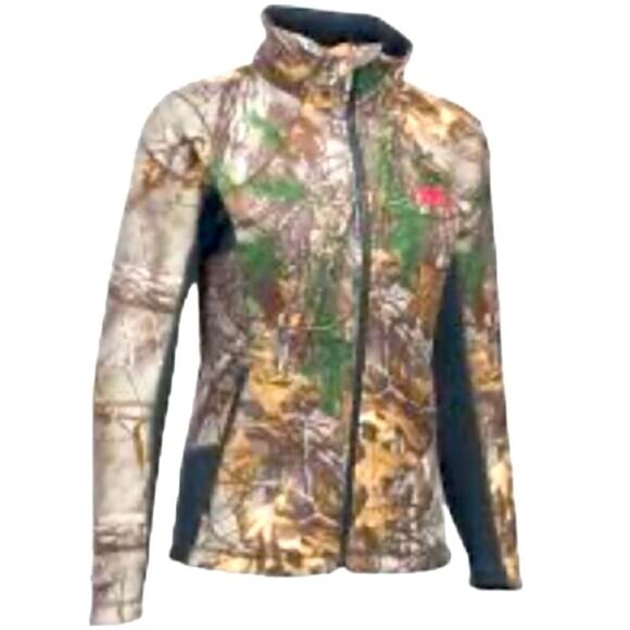 Under Armour Jacket Woman’s Size Small UA Storm Realtree Camo Fall - Picture 2 of 9